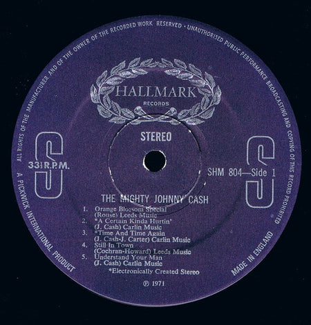 Johnny Cash : The Mighty Johnny Cash (LP, Comp)