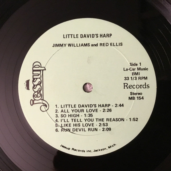 Jim Williams (5) And Red Ellis : Little David's Harp (LP, Album)