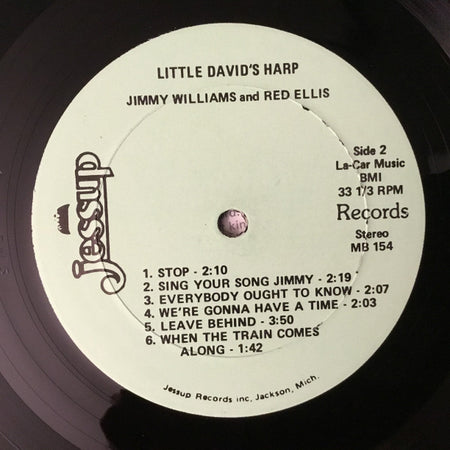Jim Williams (5) And Red Ellis : Little David's Harp (LP, Album)