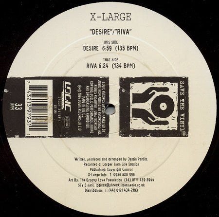 X-Large : Desire / Riva (12")