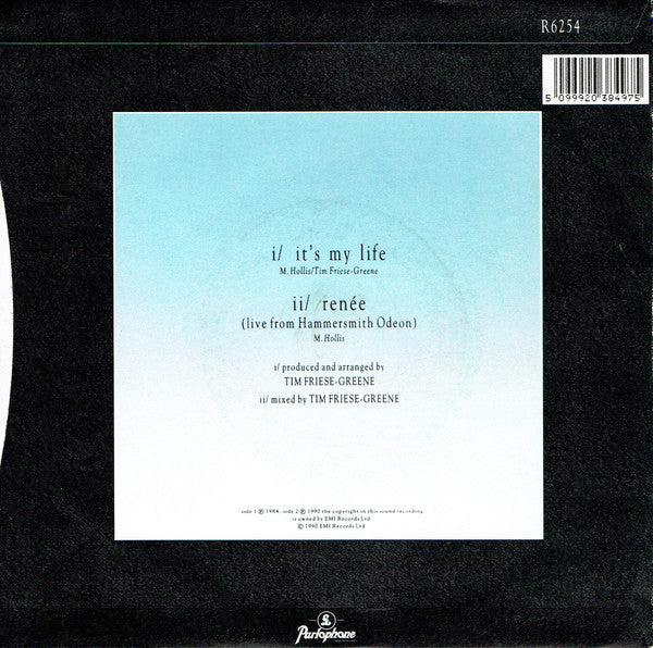 Talk Talk : It's My Life (7", Single, RE, Sil)