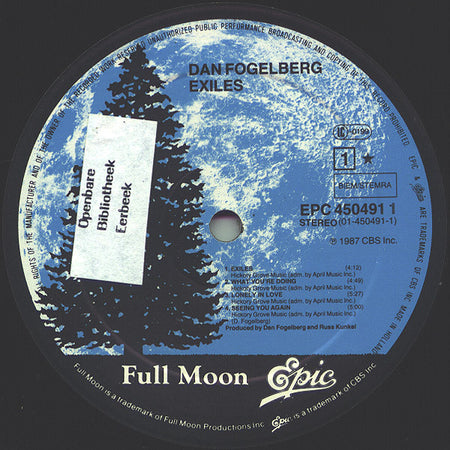 Dan Fogelberg : Exiles (LP, Album)