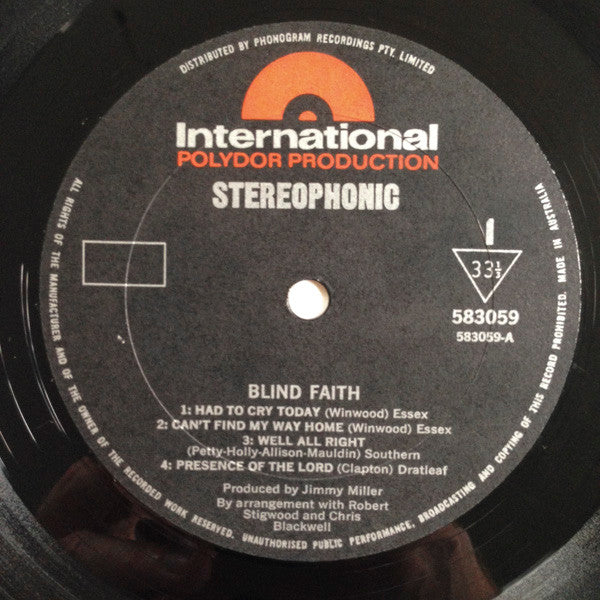 Blind Faith (2) : Blind Faith (LP, Album)