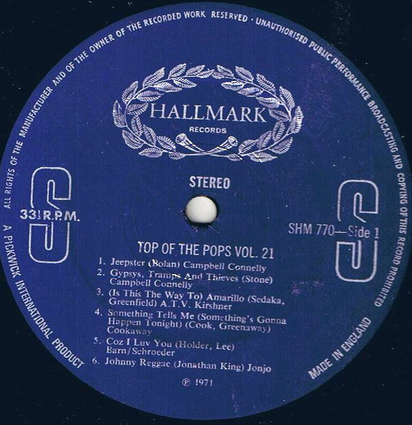 Various : Top Of The Pops Vol. 21 (LP, Album)