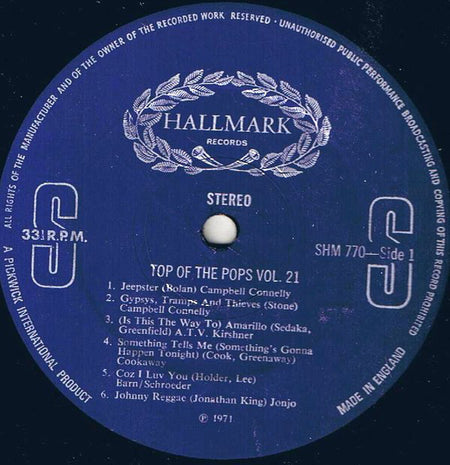 Various : Top Of The Pops Vol. 21 (LP, Album)