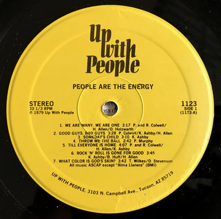 Up With People : People Are The Energy (LP, Album)