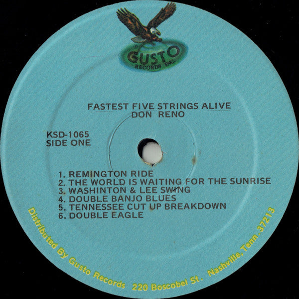 Don Reno : Fastest Five Strings Alive (LP, RE, Blu)