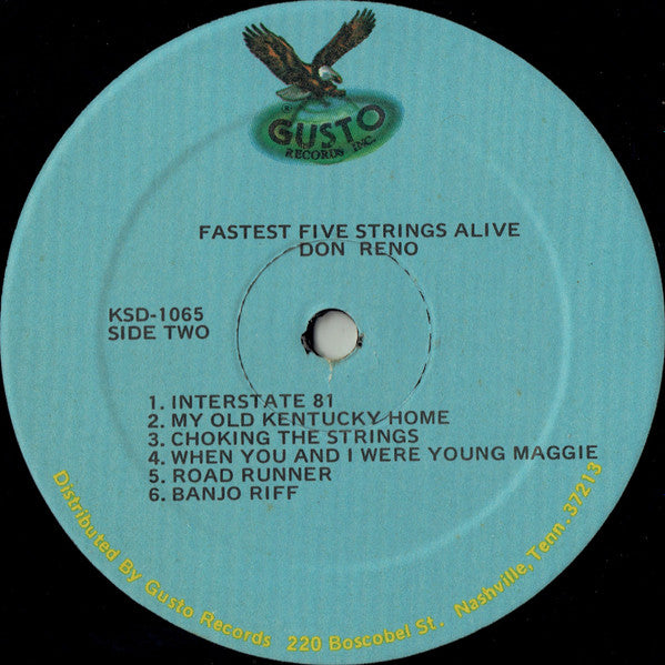 Don Reno : Fastest Five Strings Alive (LP, RE, Blu)