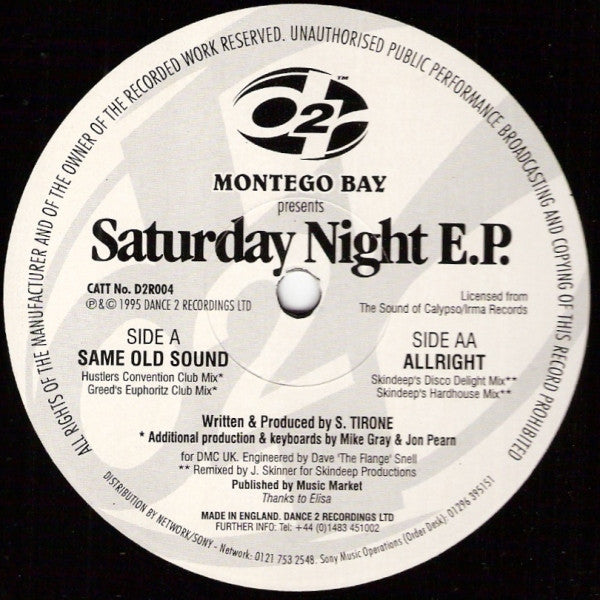 Montego Bay : Saturday Night E.P (12", EP)