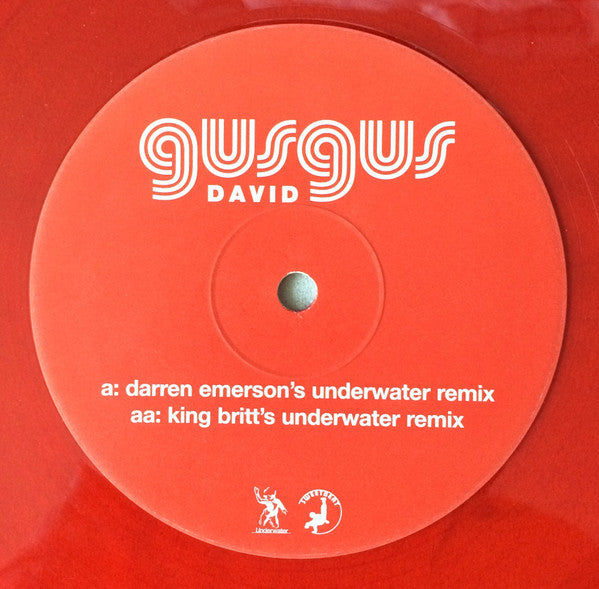 Gus Gus* : David (12", Ltd, Promo, Red)