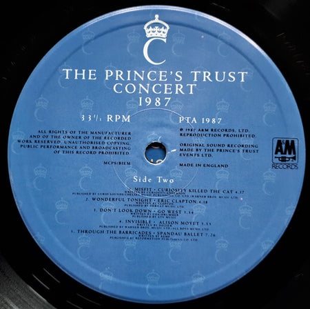 Various : The Prince's Trust Concert 1987 (2xLP)