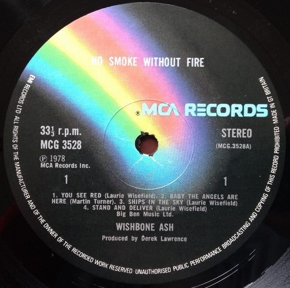 Wishbone Ash : No Smoke Without Fire (LP, Album + 7", Single)