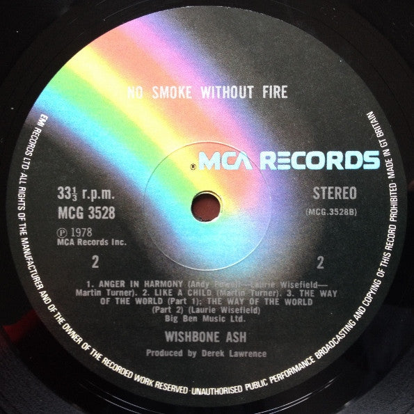 Wishbone Ash : No Smoke Without Fire (LP, Album + 7", Single)