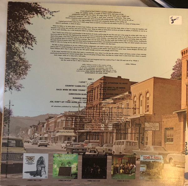 Tom T. Hall : For The People In The Last Hard Town (LP)