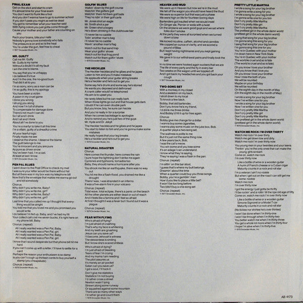 Loudon Wainwright (Ⅲ)* : Final Exam (LP, Album, Ter)