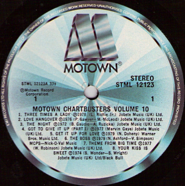 Various : Motown Chartbusters Vol.10 (LP, Album, Comp)