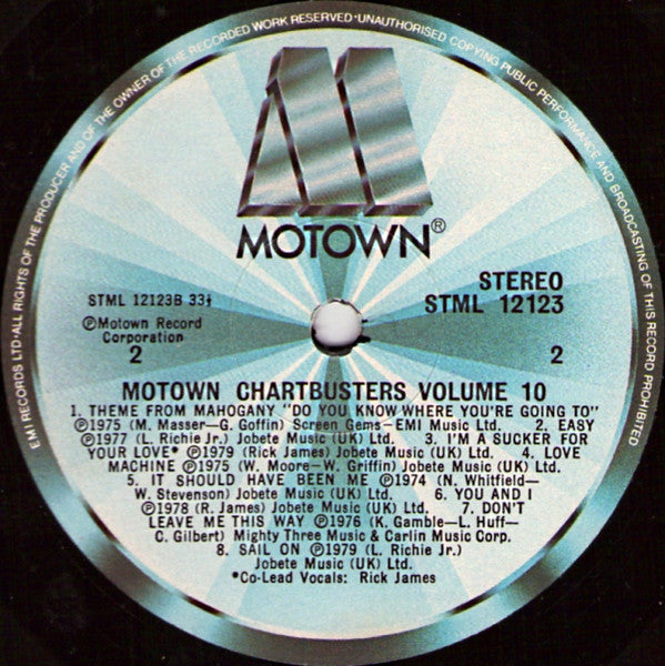 Various : Motown Chartbusters Vol.10 (LP, Album, Comp)