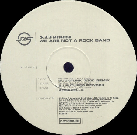 S.I.Futures* : We Are Not A Rock Band (12")