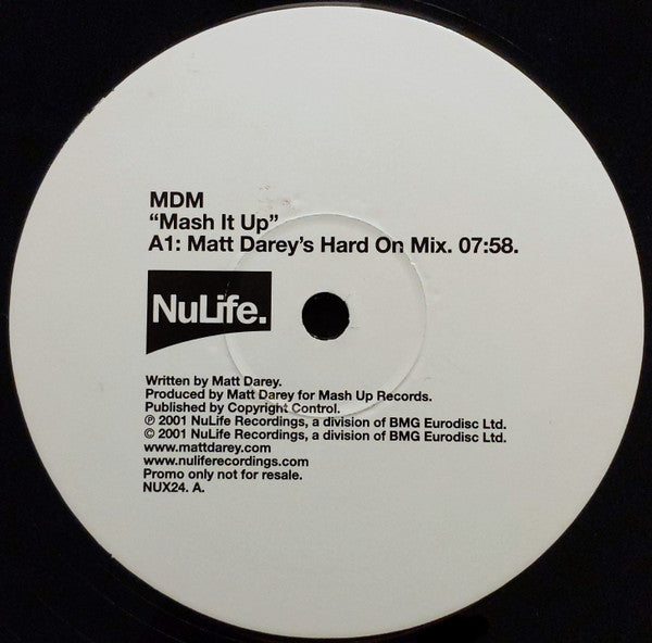 MDM : Mash It Up (12", Promo)