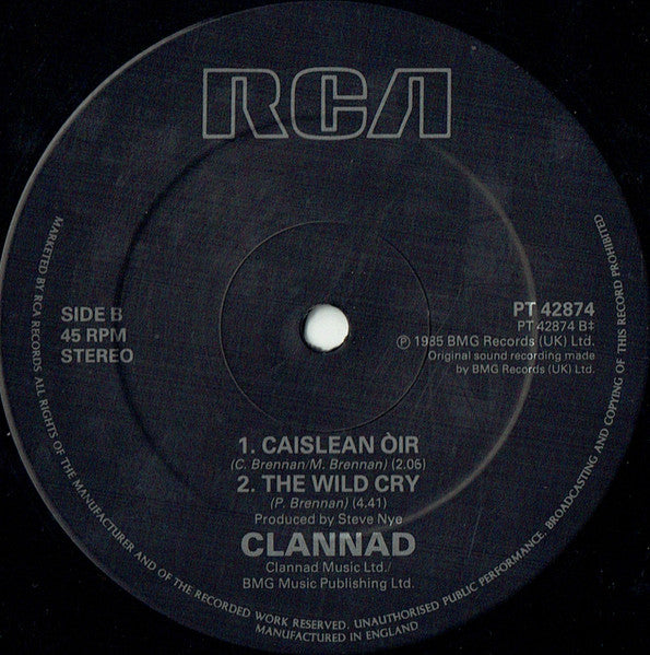 Clannad : In A Lifetime (12", Single, RE)