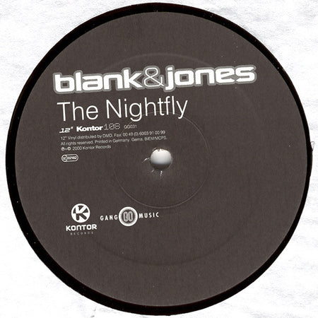Blank&Jones* : The Nightfly (12", S/Sided)