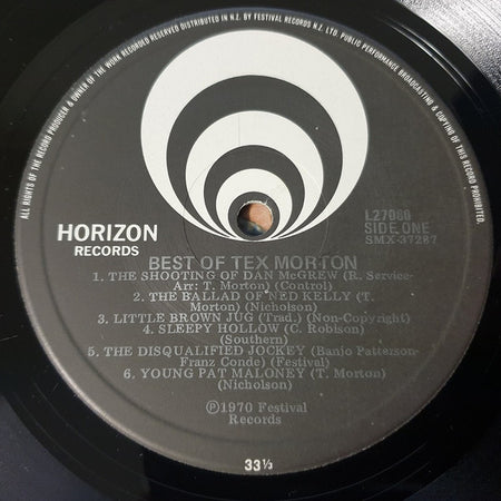Tex Morton (2) : The Best Of Tex Morton (LP, Comp, RE)