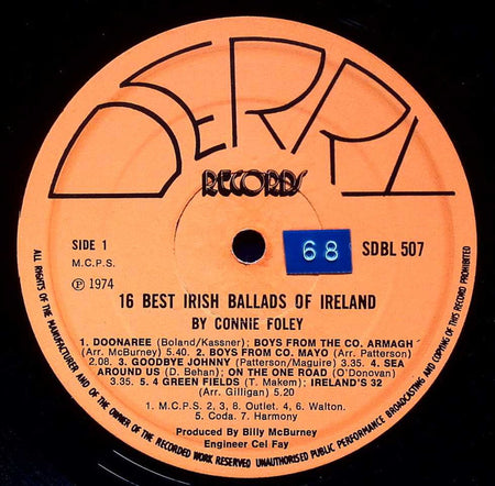 Connie Foley : 16 Best Irish Ballads (LP, Album)