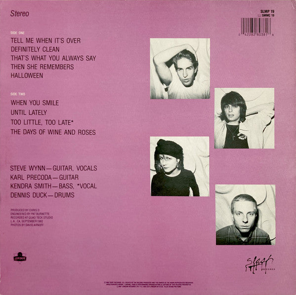 The Dream Syndicate : The Days Of Wine And Roses (LP, Album, RE)