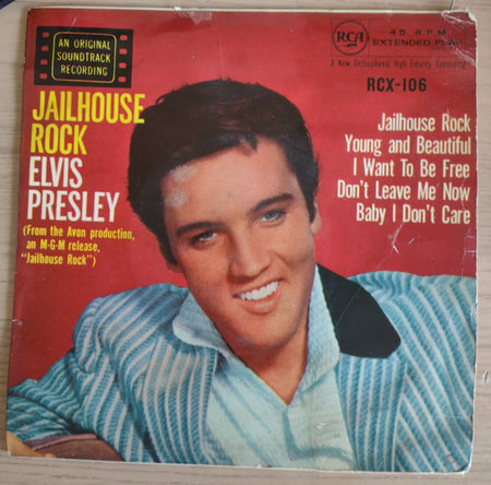 Elvis Presley : Jailhouse Rock (7", Album, EP, RP, 4-p)