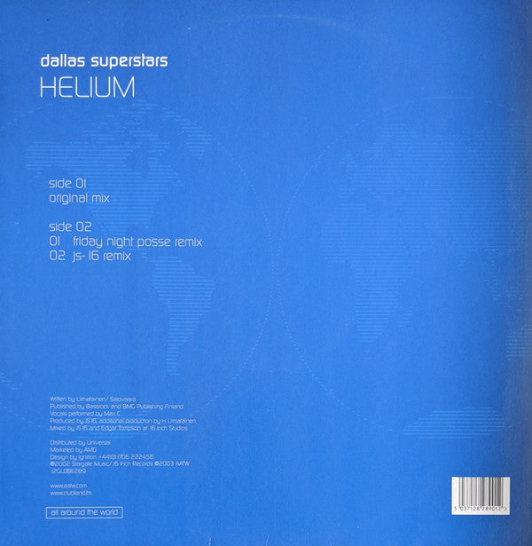 Dallas Superstars : Helium (12")