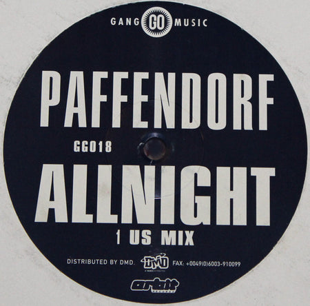 Paffendorf : Allnight (12")