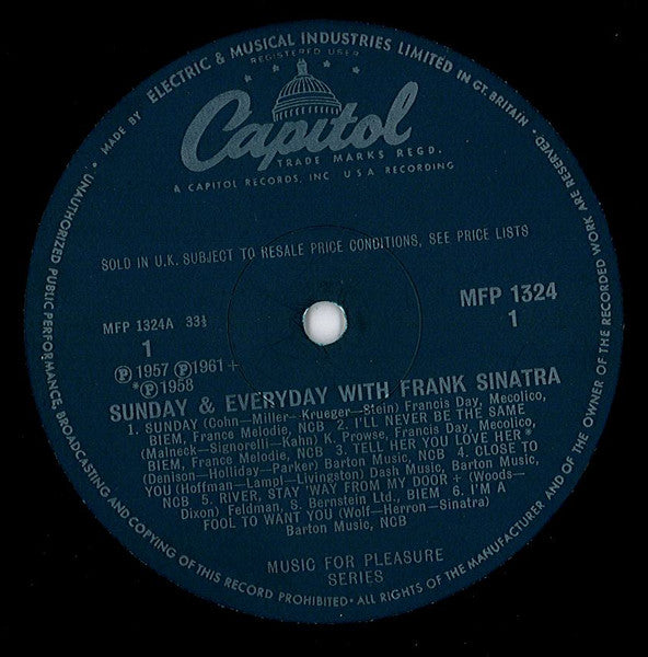Frank Sinatra : Sunday And Every Day With Frank Sinatra (LP, Comp, Red)