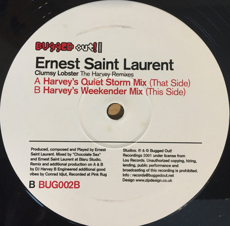 Ernest Saint Laurent : Clumsy Lobster (The Harvey Remixes) (12")
