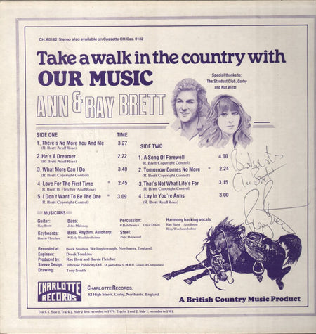 Ann & Ray Brett : Our Music (LP, Album)