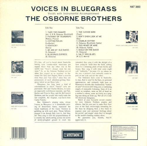 The Osborne Brothers : Voices In Bluegrass (LP, RE)