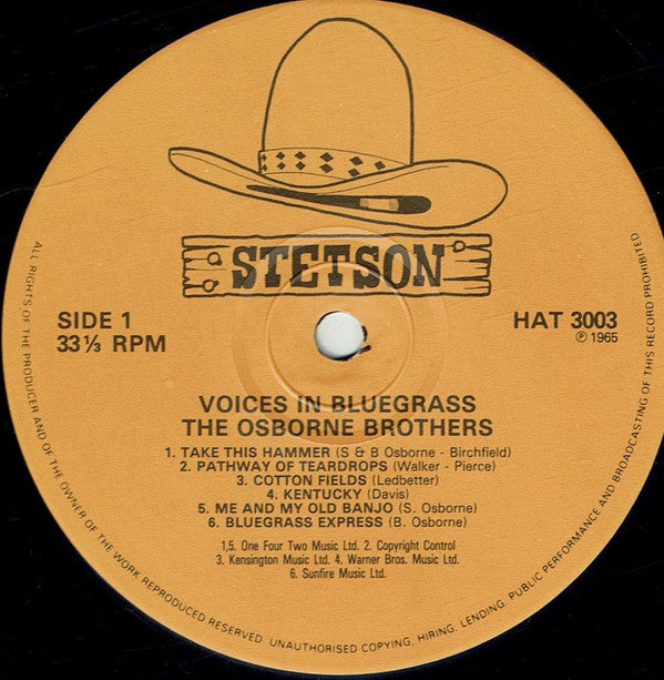 The Osborne Brothers : Voices In Bluegrass (LP, RE)
