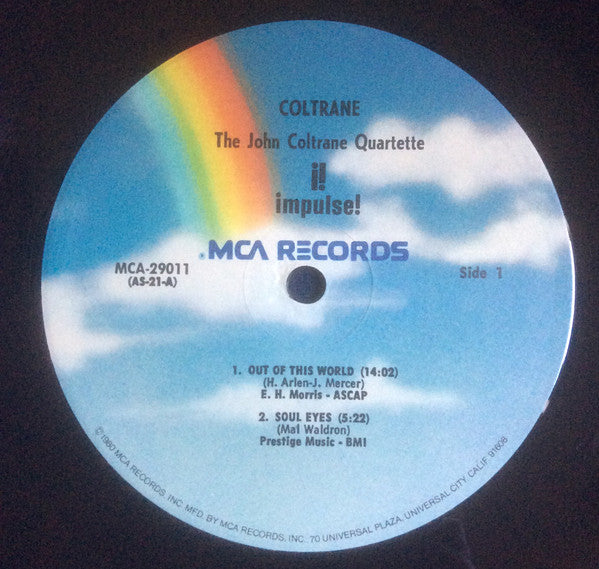 The John Coltrane Quartette* : Coltrane (LP, Album, RE, RM, Glo)