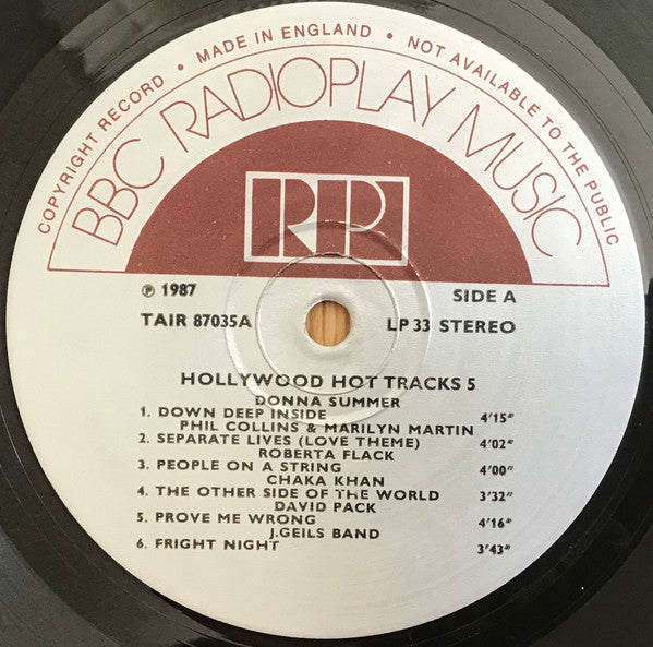 Various : Hollywood Hot Tracks 5 (LP, Comp)