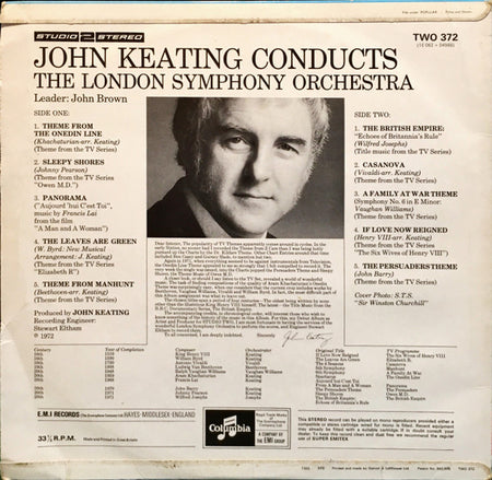 John Keating : John Keating Conducts The London Symphony Orchestra (LP, Album)