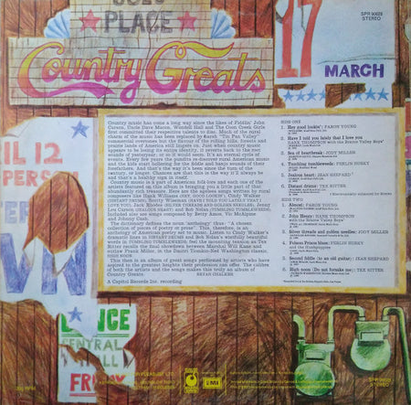 Various : Country Greats (LP, Comp, UK )