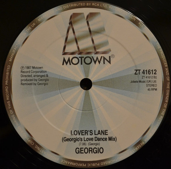 Georgio (2) : Lover's Lane (12", Single)
