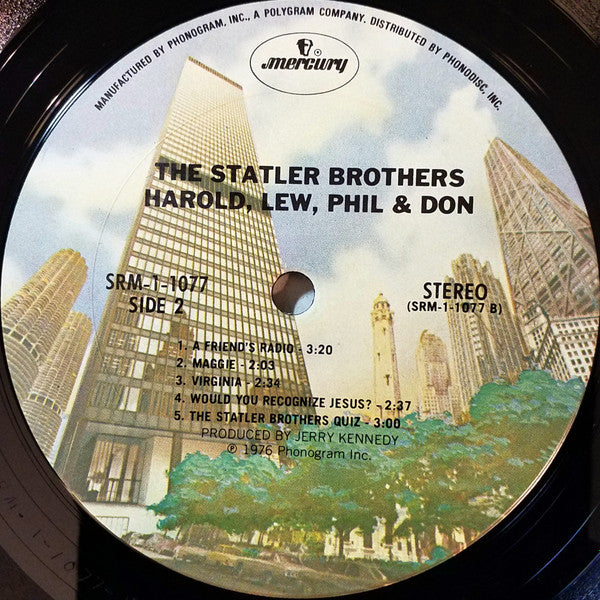 The Statler Brothers : Harold, Lew, Phil & Don (LP, Pit)
