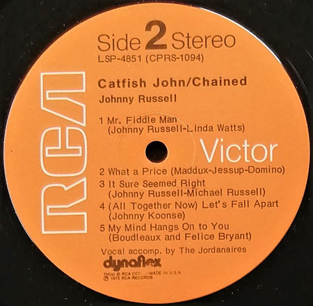 Johnny Russell (2) : Catfish John/Chained (LP, Album, Ind)