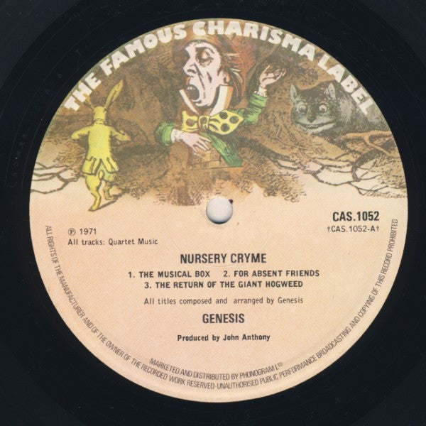 Genesis : Nursery Cryme (LP, Album, RE, Sma)