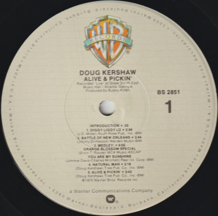 Doug Kershaw : Alive & Pickin' (LP, RE)