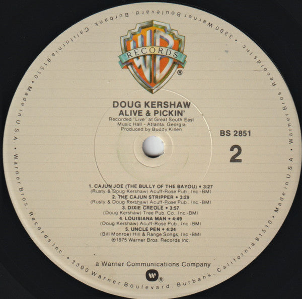 Doug Kershaw : Alive & Pickin' (LP, RE)