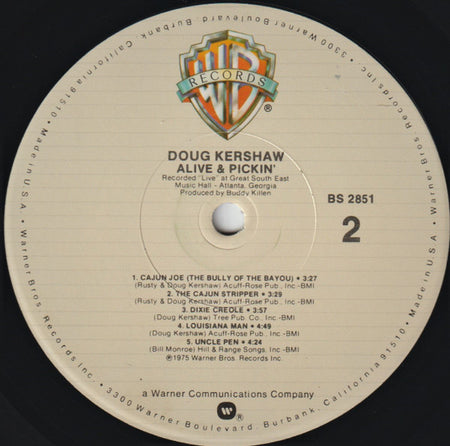 Doug Kershaw : Alive & Pickin' (LP, RE)