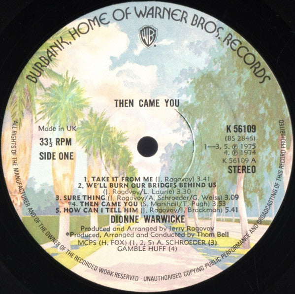 Dionne Warwicke* : Then Came You (LP, Album)