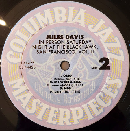 Miles Davis : In Person, Saturday Night At The Blackhawk, San Francisco, Volume 2 (LP, Album, RE, RM)