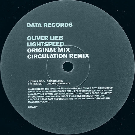 Oliver Lieb : Lightspeed (12")